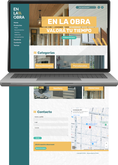 En la obra materiales